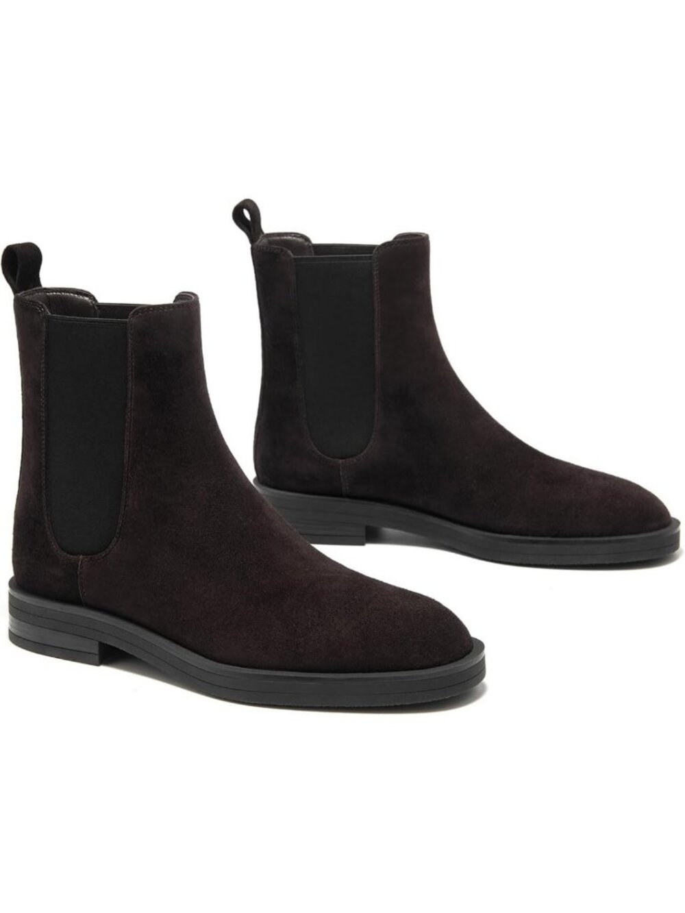 Suede Chelsea Ankle Boots for Women - Elastic Retro Winter Dress Shoes